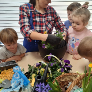 Zajęcia ogrodnicze u starszaków