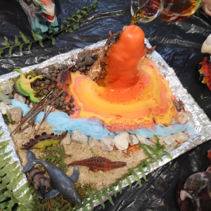 Wulkan- w krainie dinozaurów