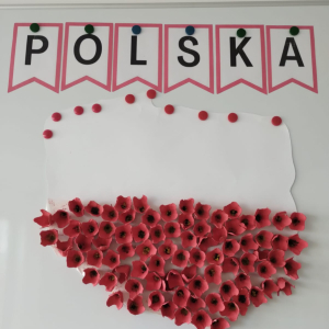 Mapa Polski- praca plastyczna maluszków
